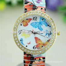 2014 alliage bande fleur série vogue montre main femme